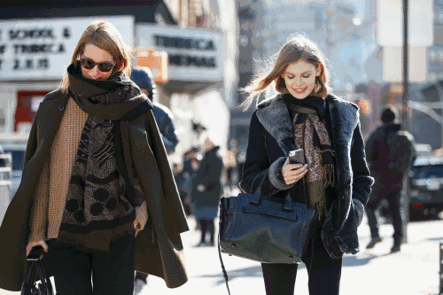 妈妈的丝巾,男票的领带,还有姥姥织的大围巾～南北有别的入秋大法