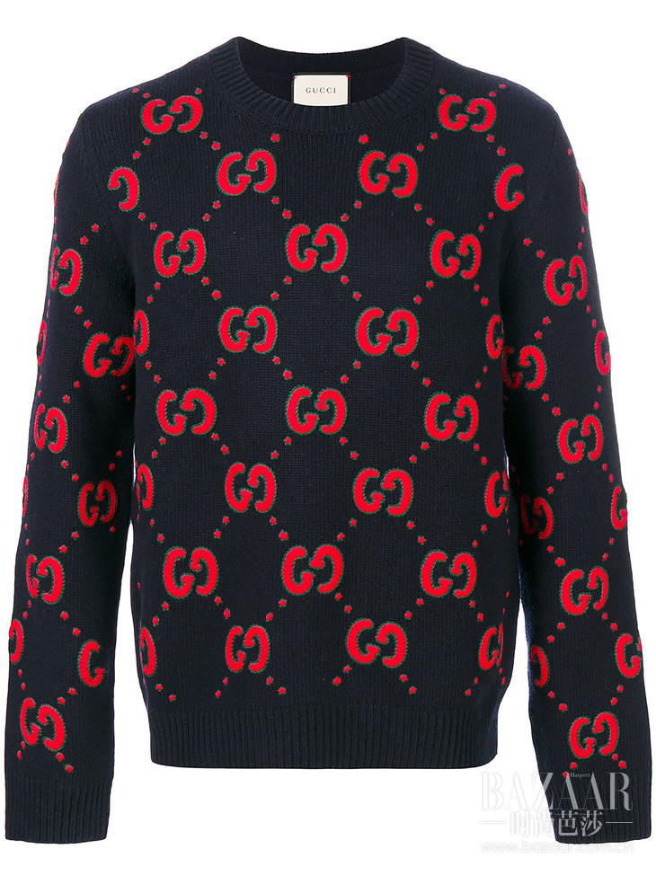 GUCCI bat patch jumper at Farfetch