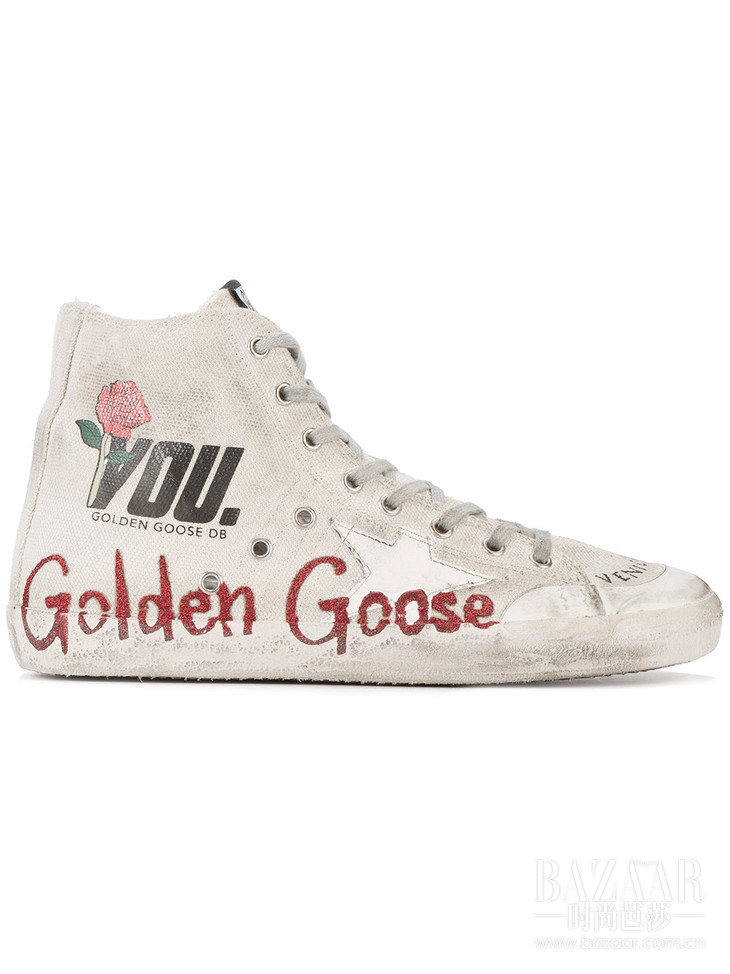 Golden Goose Deluxe Brand ɫ  logoӡ߰Ь