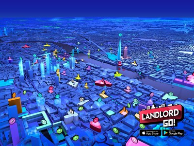 London 3D map view from game.